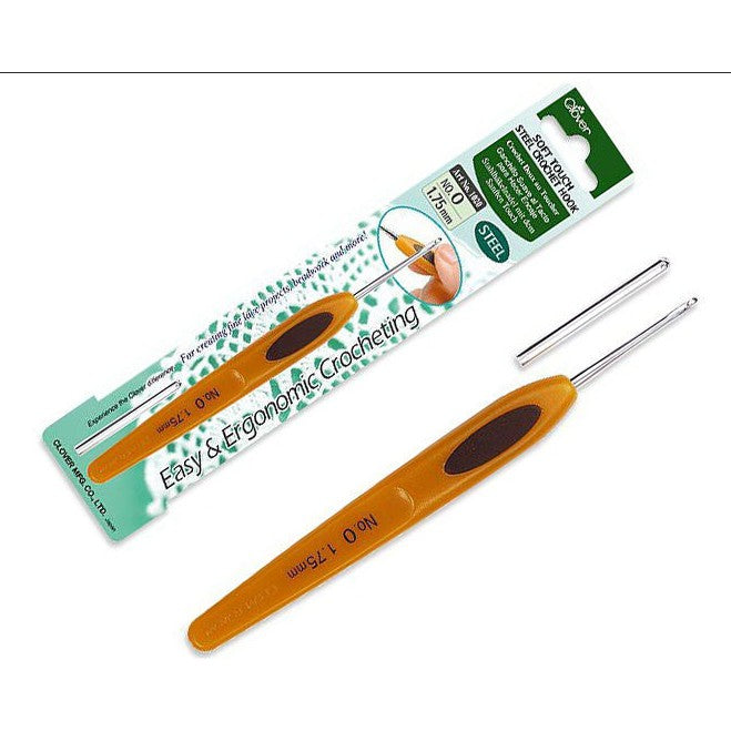 CLOVER - Soft Touch Steel Crochet Hooks - pcs