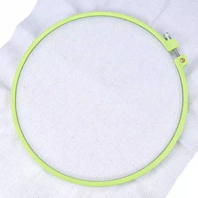 ANEKA - PCS - Pemidangan Plastik Bulat / Colorful Embroidery Hoop Plastic IMPORT