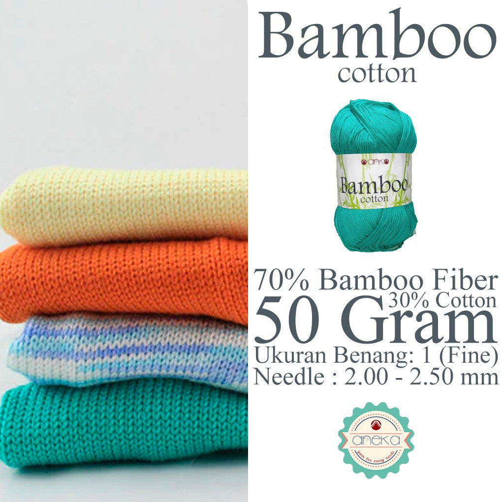 KATALOG - Benang Rajut Katun Bambu / Bamboo Cotton Crochet Knitting Yarn - Part 2