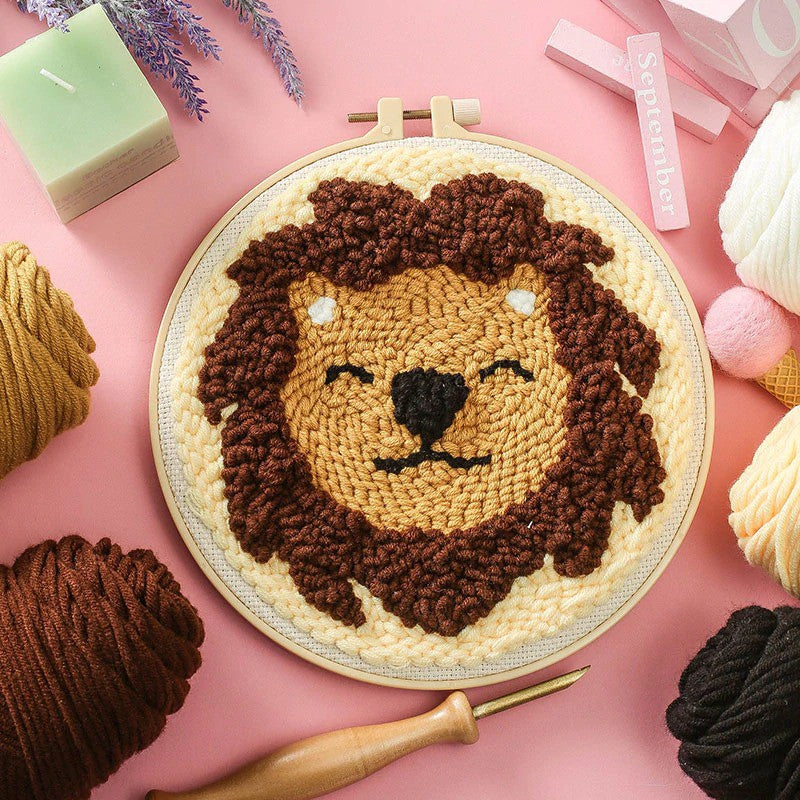 KATALOG - Round Canvas Punch Needle ANK / Kanvas Punch Bulat DIY