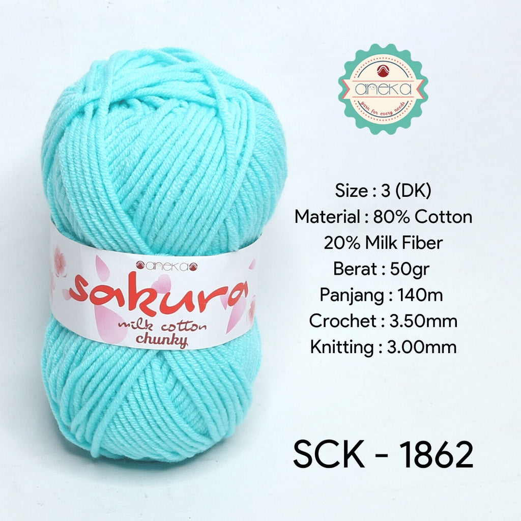 KATALOG - Benang Rajut Katun Susu Sakura Milk Cotton Chunky PART 1