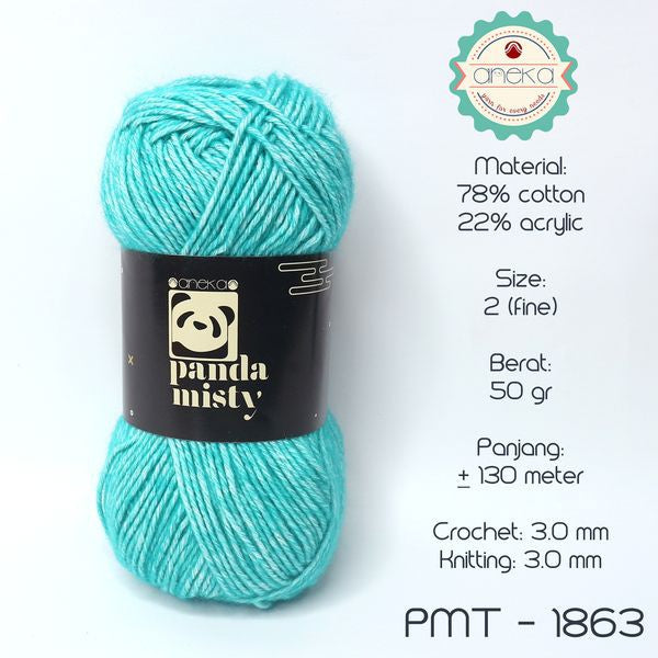 KATALOG - Benang Rajut Katun Panda Misty / Semprot Wol / Stonewashed Yarn - PART 1