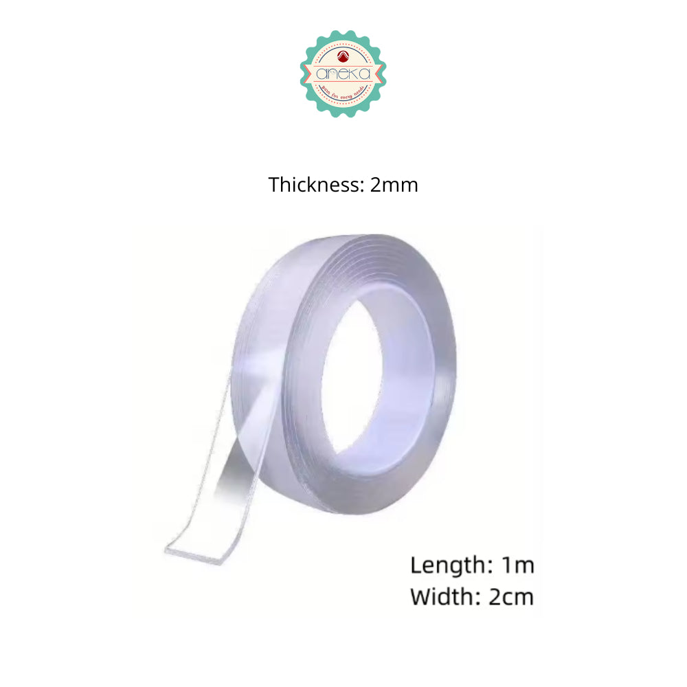 ANEKA - Tape Bening / Transparent Nano Tape Washable And Reusable Double-sided Adhesive