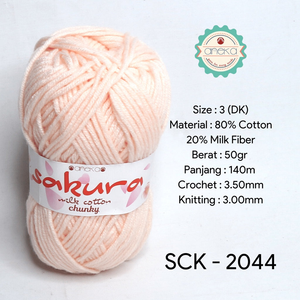 KATALOG - Benang Rajut Katun Susu Sakura Milk Cotton Chunky PART 1