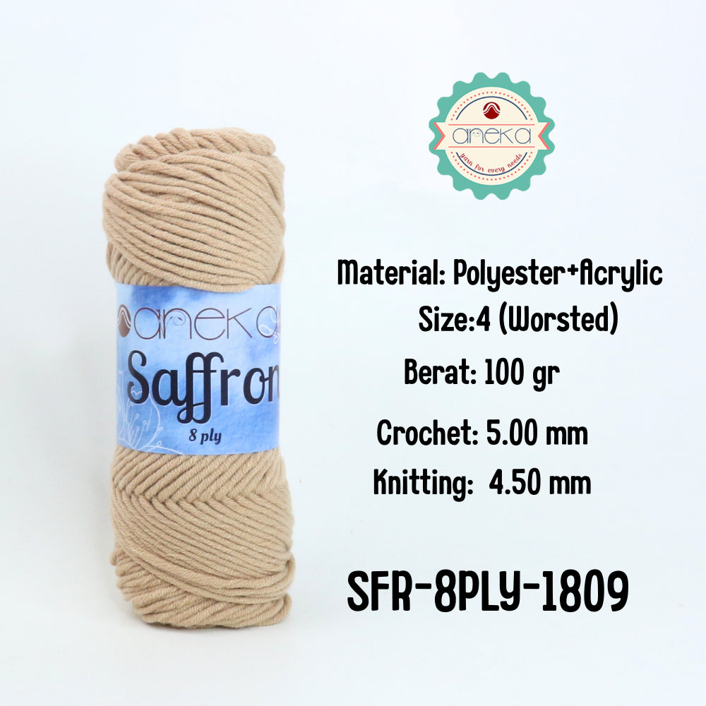 KATALOG - Benang Rajut Saffron 8 Ply / Crochet Knitting Yarn - Part 1