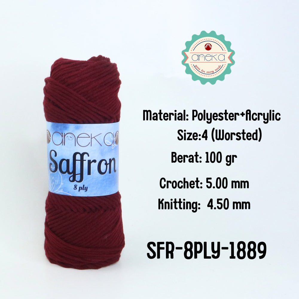 KATALOG - Benang Rajut Saffron 8 Ply / Crochet Knitting Yarn - Part 1
