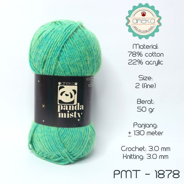 KATALOG - Benang Rajut Katun Panda Misty / Semprot Wol / Stonewashed Yarn - PART 1