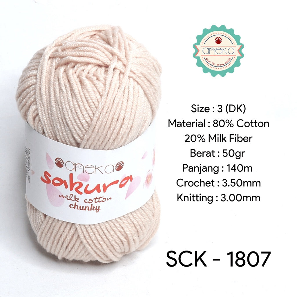 KATALOG - Benang Rajut Katun Susu Sakura Milk Cotton Chunky PART 1