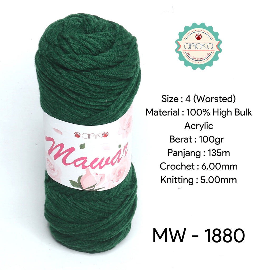 KATALOG - Benang Rajut Mawar / Soft Acrylic Yarn / 8 ply Milk Cotton Worsted / Katun Susu PART 1