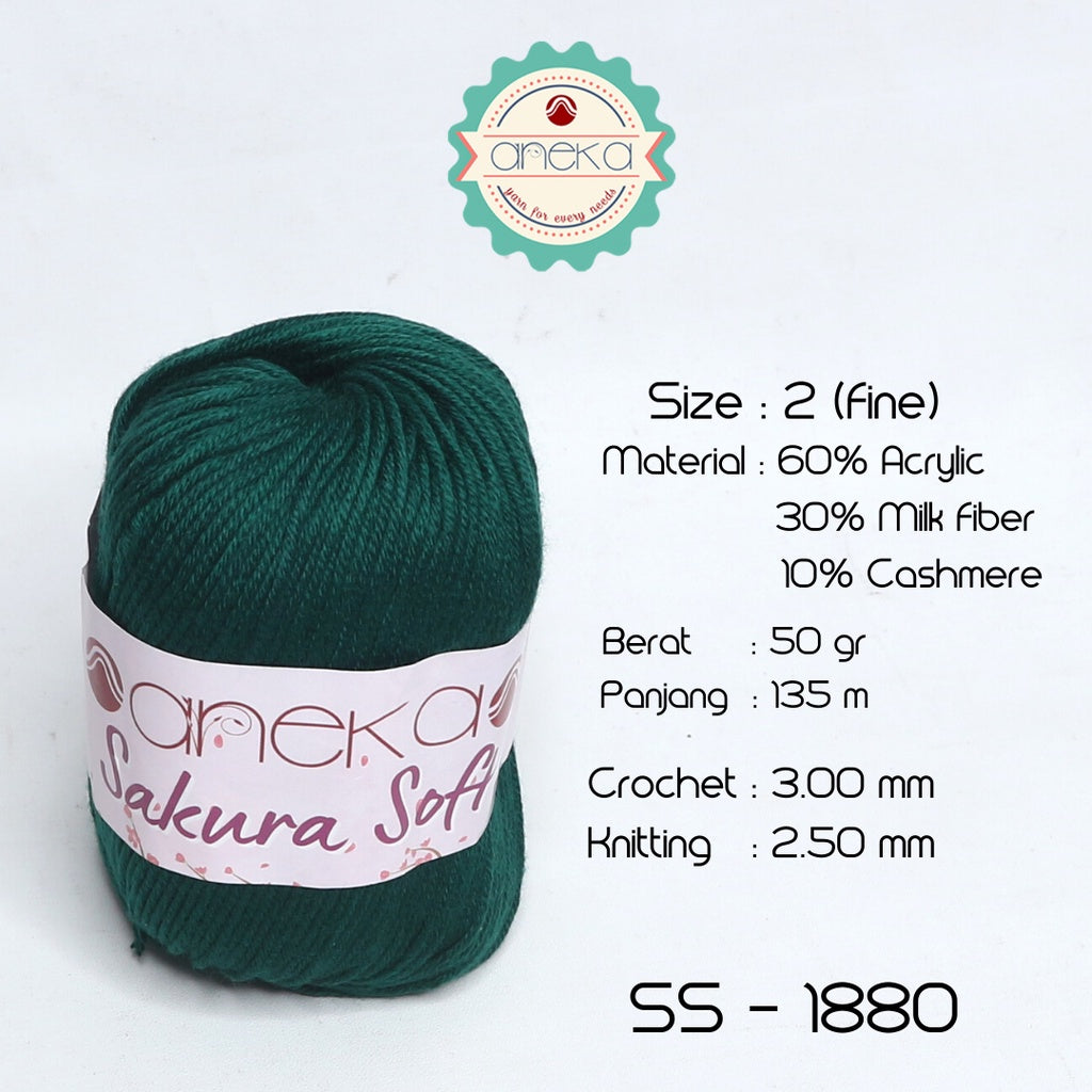 KATALOG - Benang Rajut Sakura Soft / Silk Cotton Milk Cotton Yarn Part 1