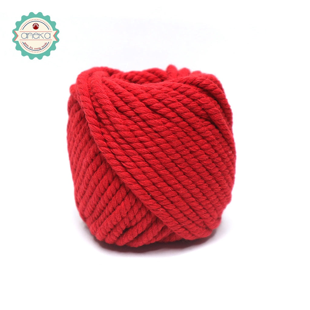 KATALOG - Benang Tali katun/tali macrame makrame warna 100 Gr - 4mm