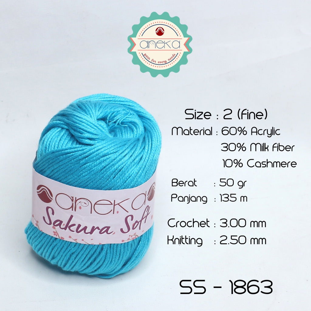 KATALOG - Benang Rajut Sakura Soft / Silk Cotton Milk Cotton Yarn Part 1