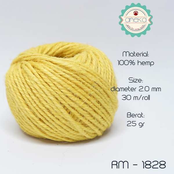 KATALOG - Tali Rami Warna Goni 25 gram 2ply / Jerami / Mendong / Pengikat Packing (+/- 30 meter)