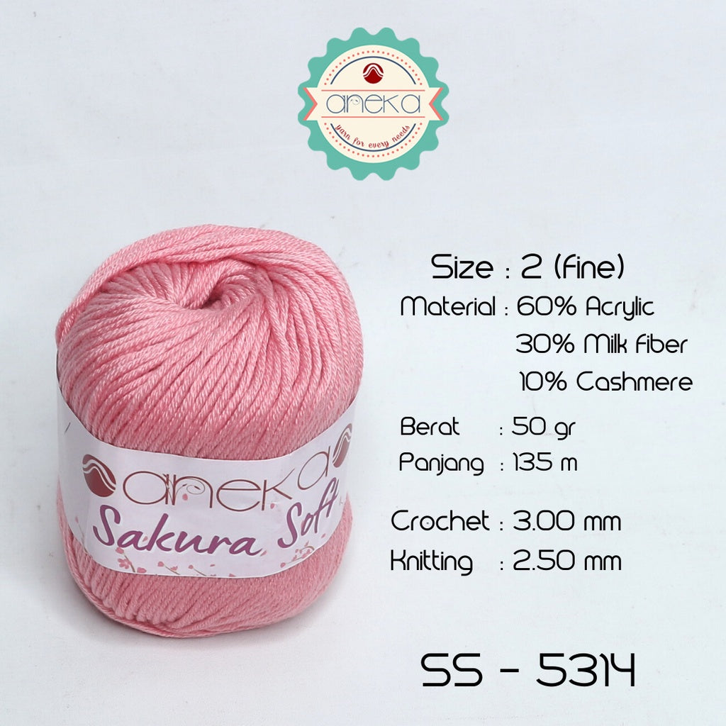 KATALOG - Benang Rajut Sakura Soft / Silk Cotton Milk Cotton Yarn Part 2