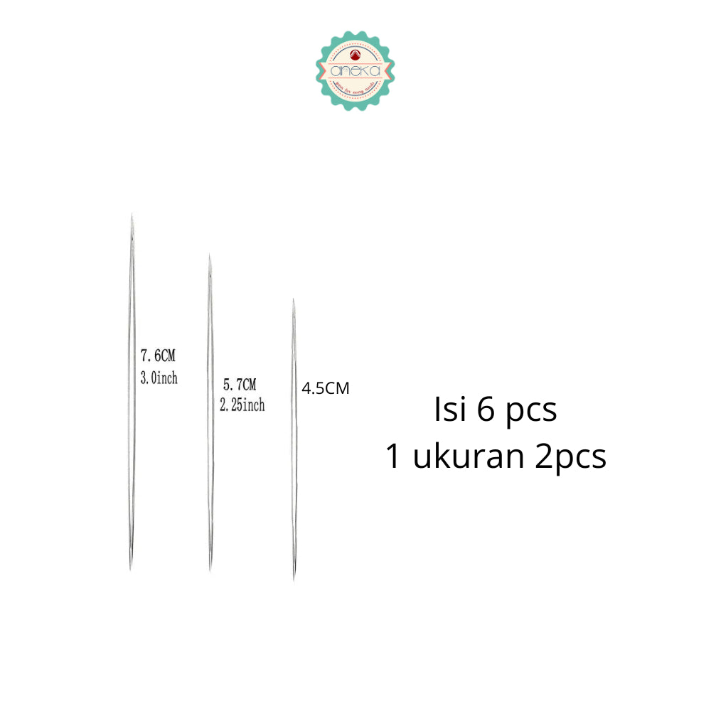 ANEKA - Jarum Mote / Beading Needles Pins Jewelry Making Tools Stainless for Bead Threading