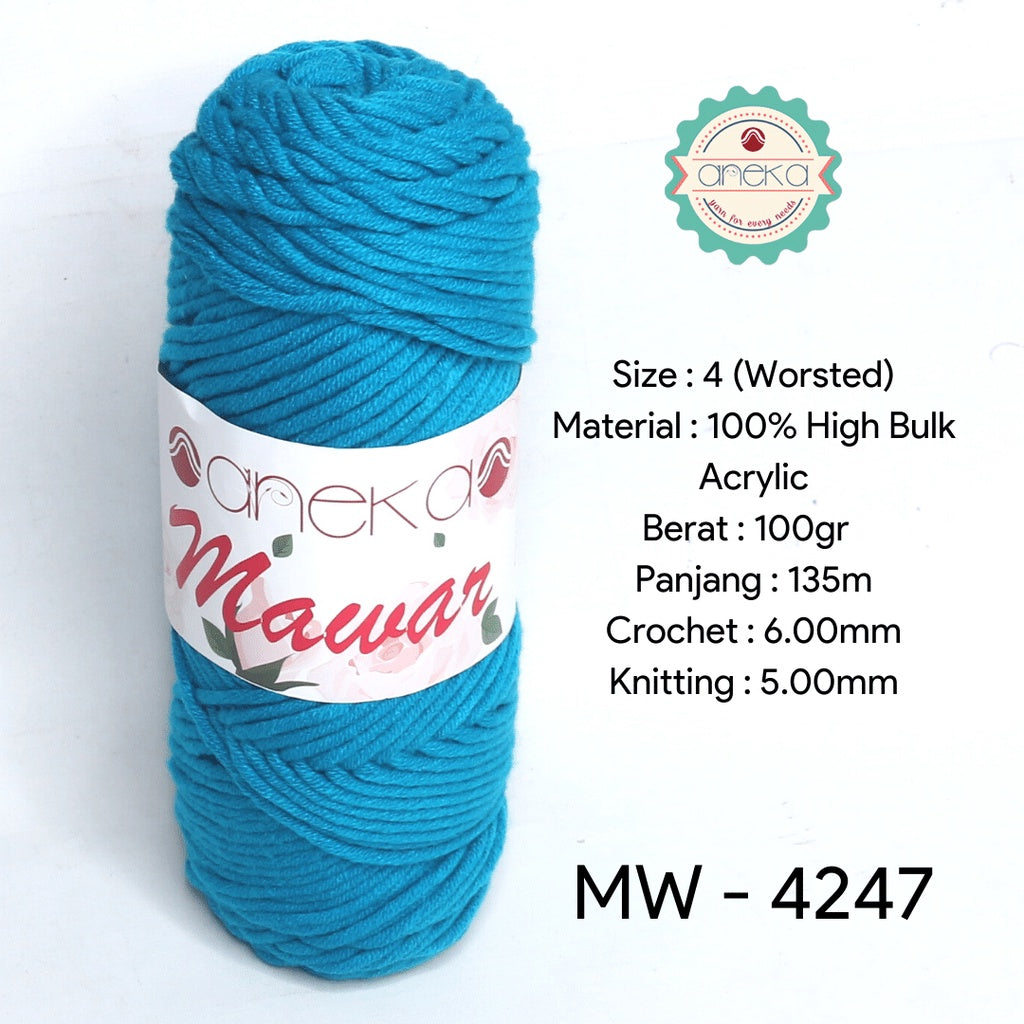 KATALOG - Benang Rajut Mawar / Soft Acrylic Yarn / 8 ply Milk Cotton Worsted / Katun Susu PART 1