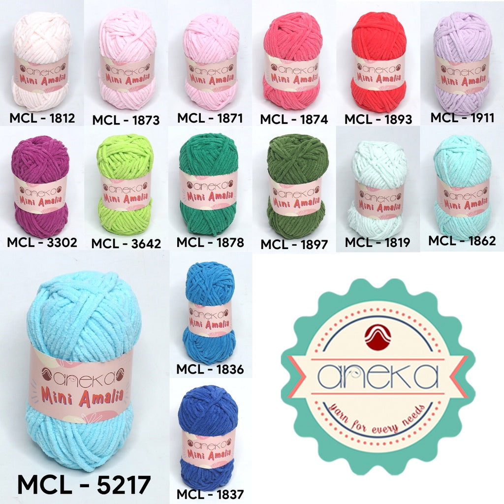 KATALOG - Benang Rajut Mini Amalia / Small Chenille Yarn