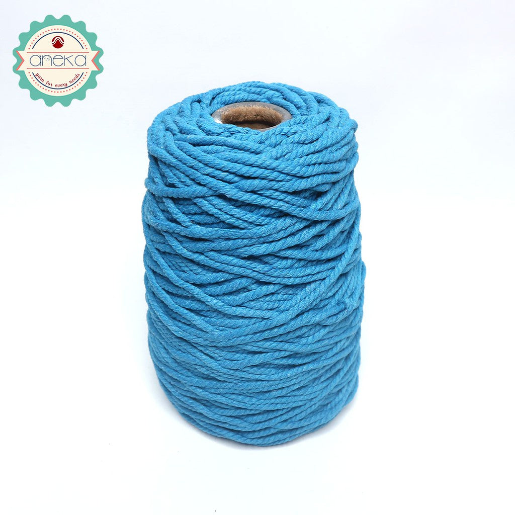 KATALOG - Benang Tali katun / tali macrame makrame warna warni 500 gr / 4mm