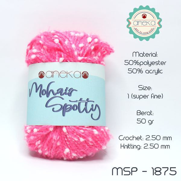 CATALOG - Spotty Cotton Mohair Knitting Yarn / Spotty Angora Yarn PART 1