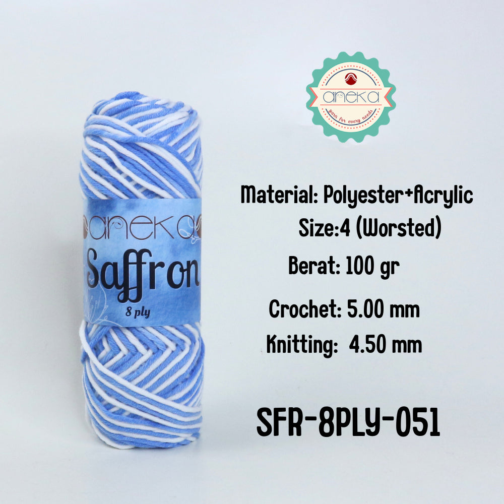 KATALOG - Benang Rajut Saffron 8 Ply / Crochet Knitting Yarn - Part 3