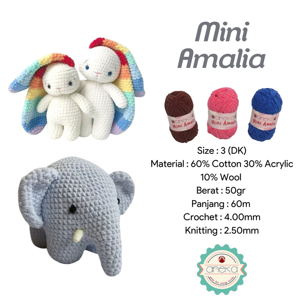 KATALOG - Benang Rajut Mini Amalia / Small Chenille Yarn