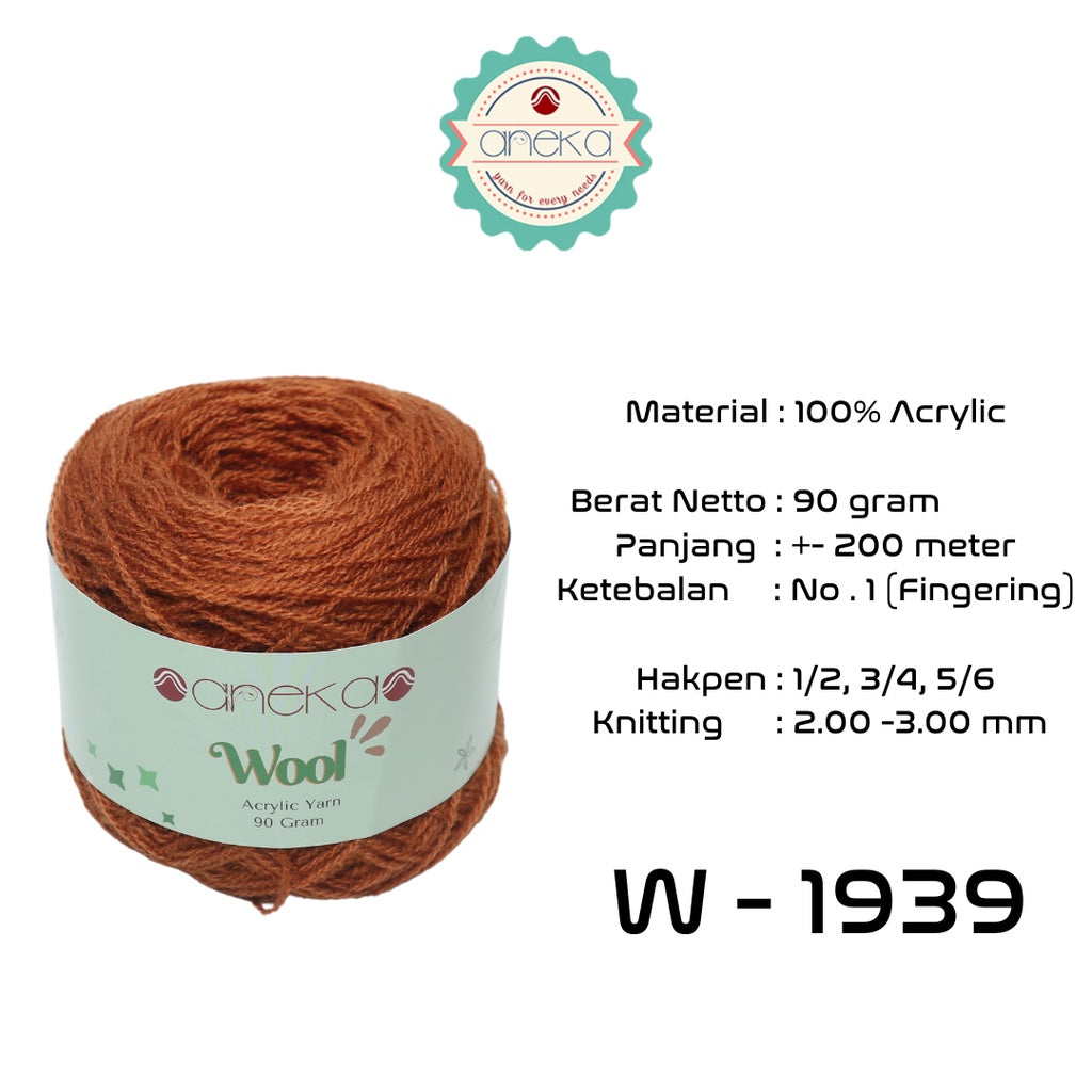 KATALOG - Benang Rajut Wool / Wol / Siet Yarn 90 gram - PART 1
