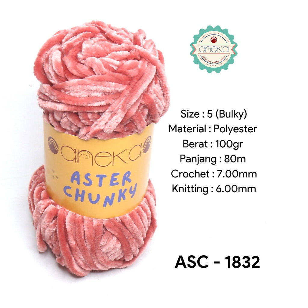 KATALOG - Benang Rajut Bludru Aster CHUNKY / Velvet Knitting Yarn