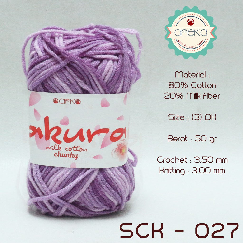 CATALOG - Sakura Milk Cotton Chunky Mix Sembur Mix Cotton Knitting Yarn PART 3
