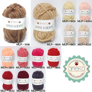 KATALOG - Benang Rajut Mini Loopy / Icelandic / Tapestry Weaving Yarn / Macrame Part 1