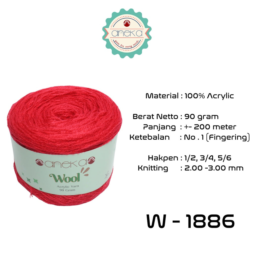 KATALOG - Benang Rajut Wool / Wol / Siet Yarn 90 gram - PART 1