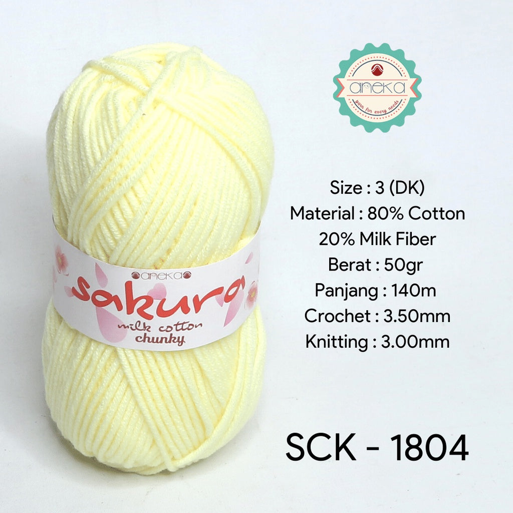 KATALOG - Benang Rajut Katun Susu Sakura Milk Cotton Chunky PART 1