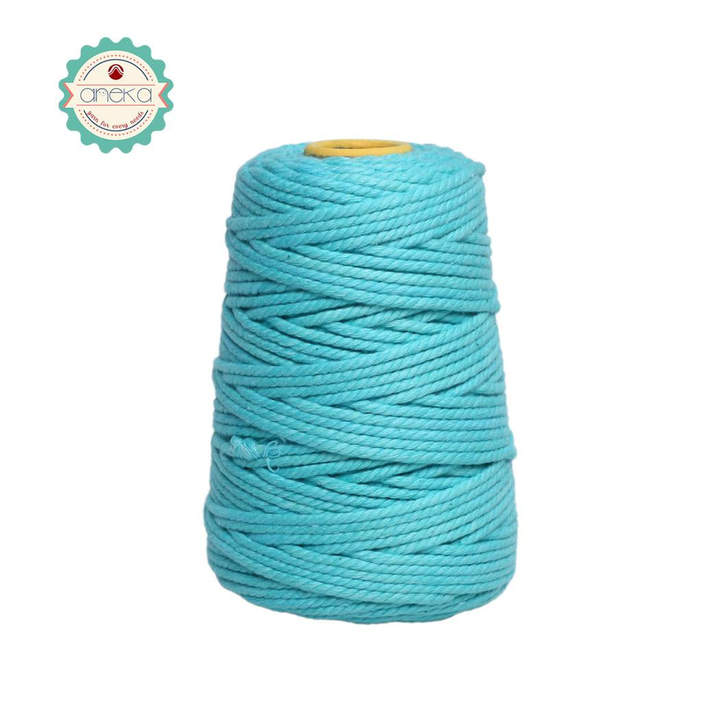 KATALOG - Benang Tali katun / tali macrame makrame warna warni 500 gr / 4mm