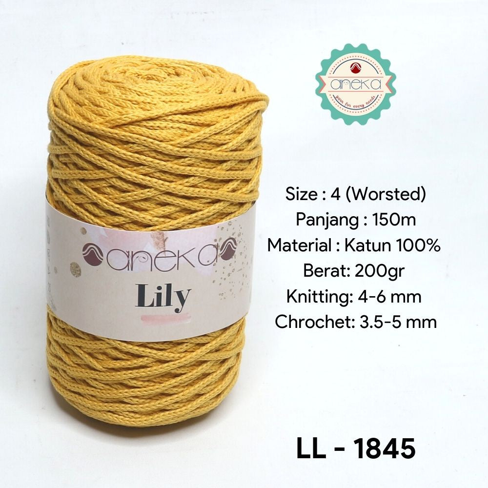 KATALOG - Benang Rajut Lily / Lili / Tambang / Macrame Cotton Rope Yarn