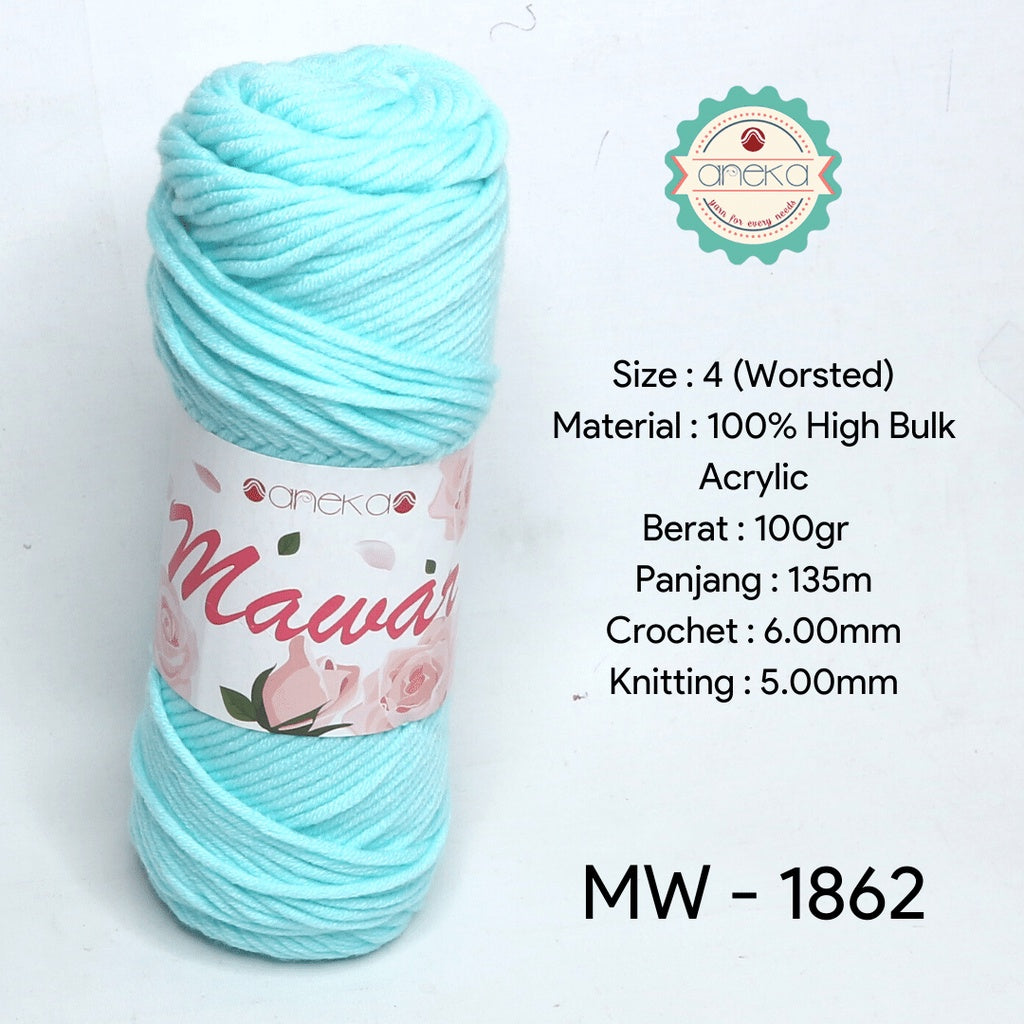 KATALOG - Benang Rajut Mawar / Soft Acrylic Yarn / 8 ply Milk Cotton Worsted / Katun Susu PART 1