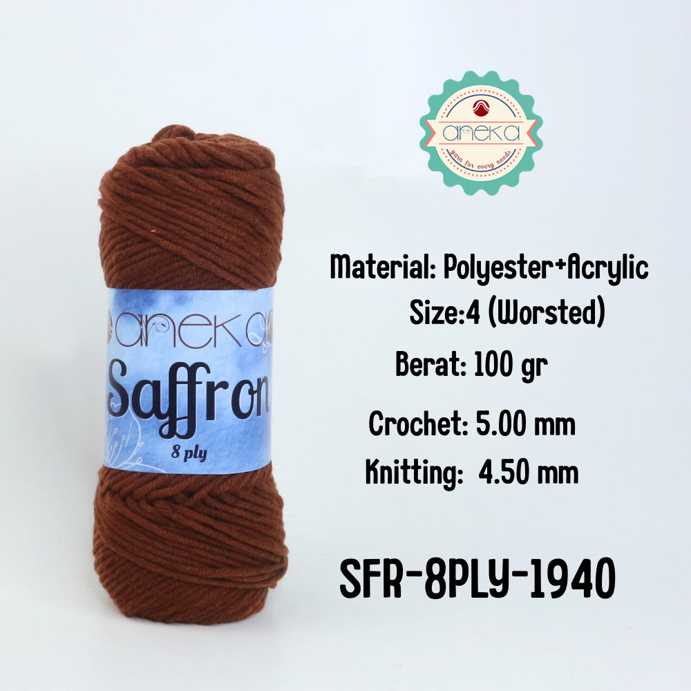KATALOG - Benang Rajut Saffron 8 Ply / Crochet Knitting Yarn - Part 1