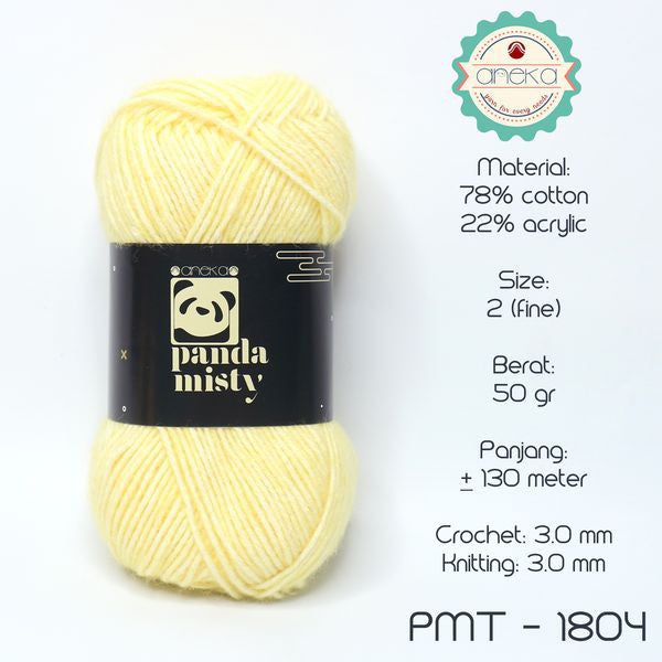 KATALOG - Benang Rajut Katun Panda Misty / Semprot Wol / Stonewashed Yarn - PART 1