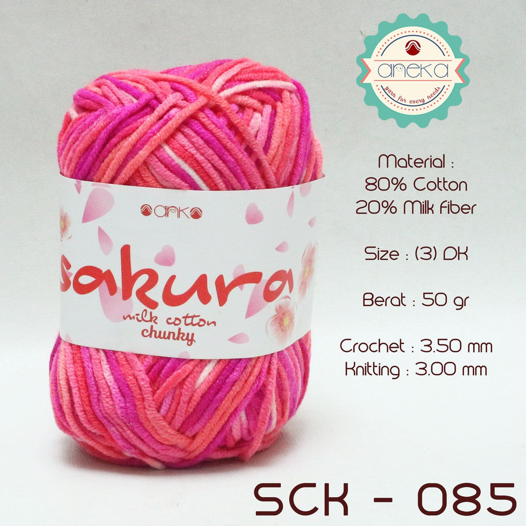 CATALOG - Sakura Milk Cotton Chunky Mix Sembur Mix Cotton Knitting Yarn PART 3