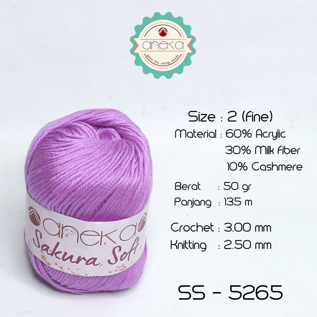 KATALOG - Benang Rajut Sakura Soft / Silk Cotton Milk Cotton Yarn Part 1