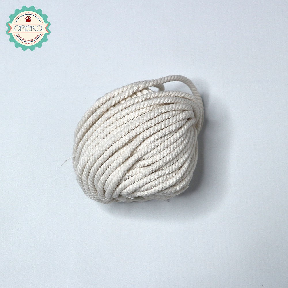 KATALOG - Benang Tali katun/tali macrame makrame warna 100 Gr - 4mm
