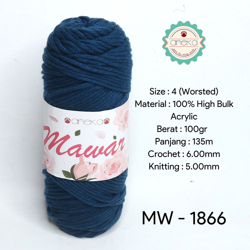 KATALOG - Benang Rajut Mawar / Soft Acrylic Yarn / 8 ply Milk Cotton Worsted / Katun Susu PART 1