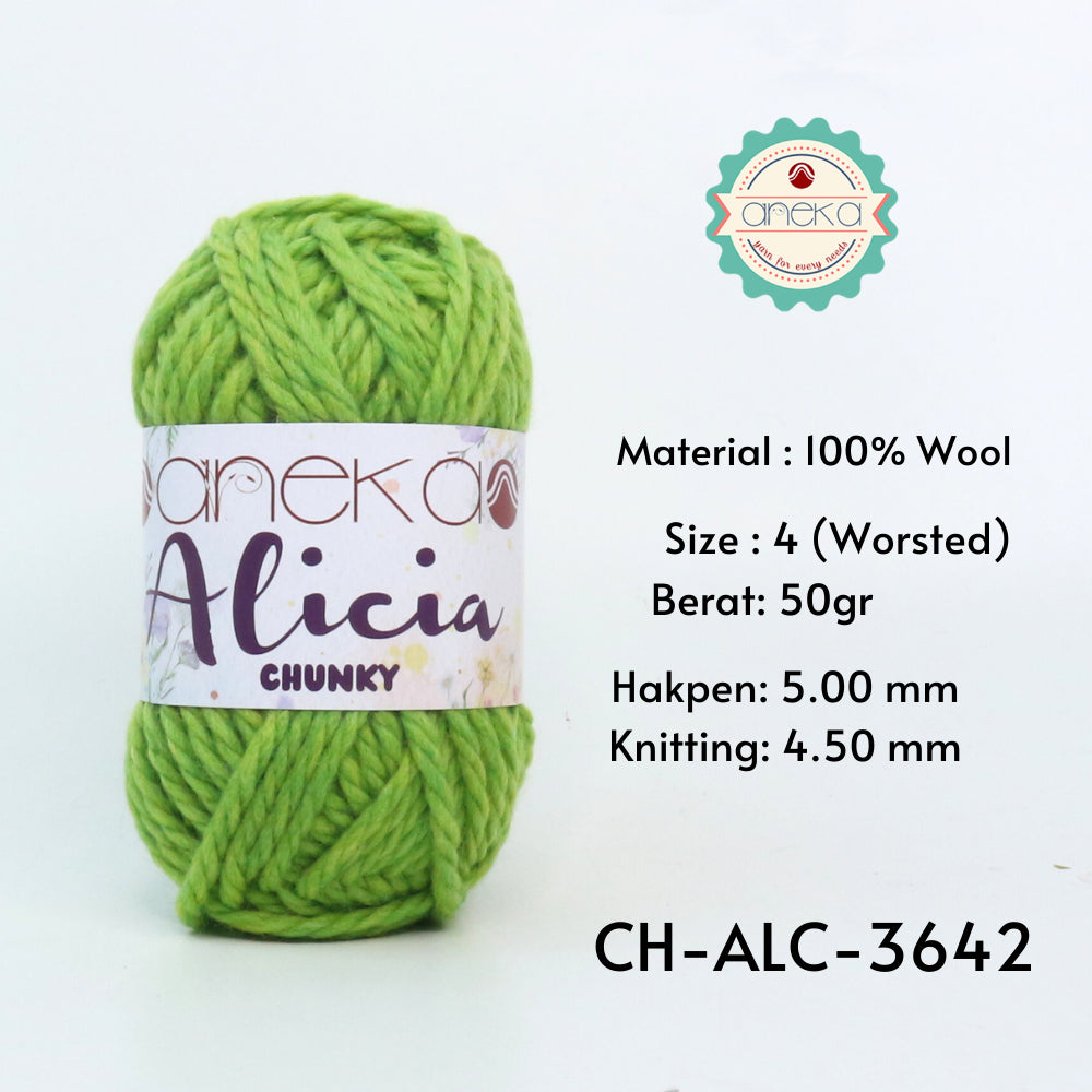 KATALOG - Benang Rajut Alicia Chunky / Wool / Wol Crochet Knitting Yarn