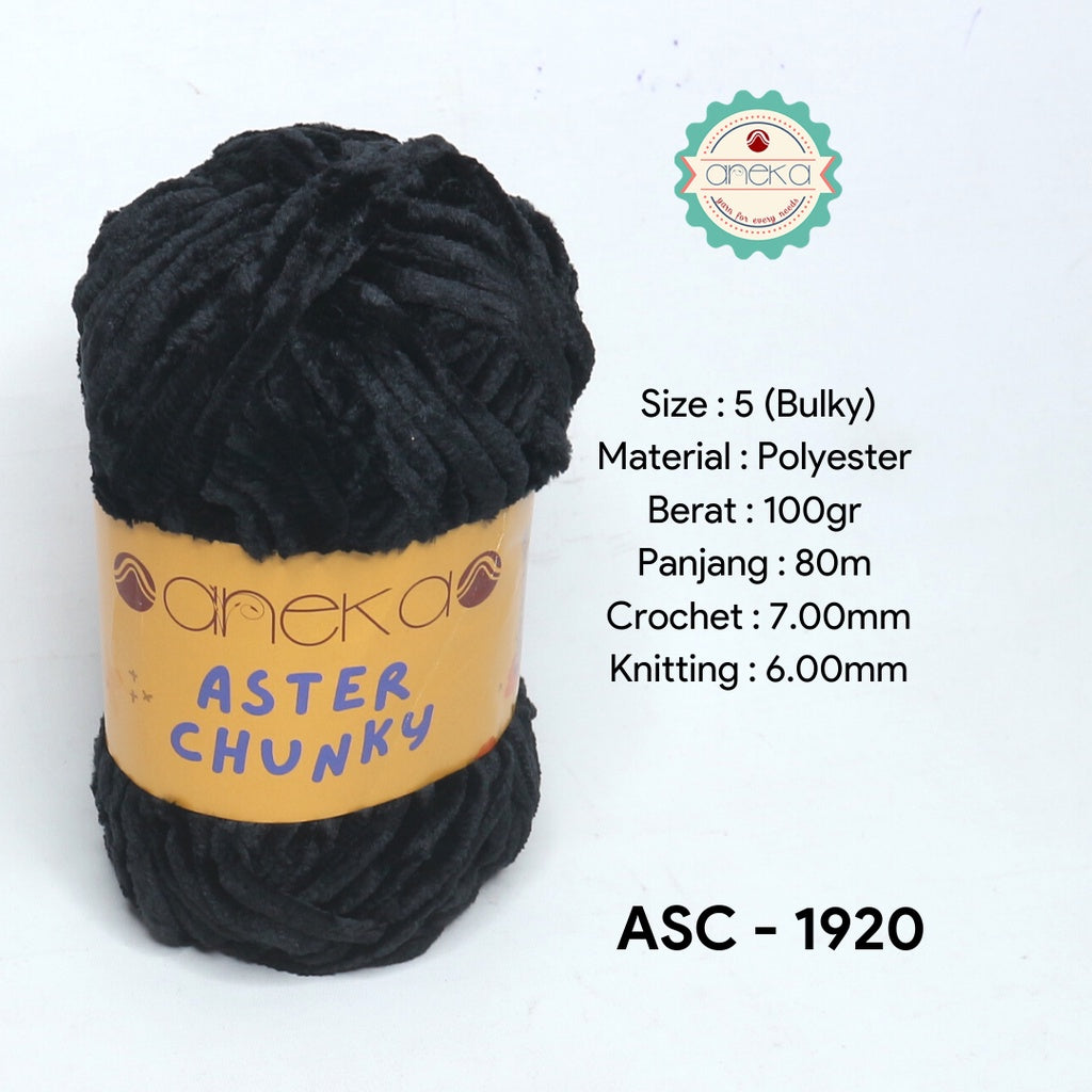 KATALOG - Benang Rajut Bludru Aster CHUNKY / Velvet Knitting Yarn
