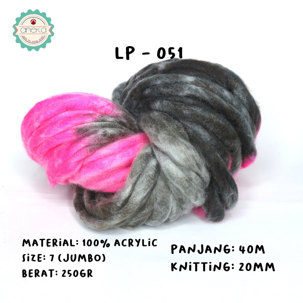 KATALOG - Benang Wol / Wool Ekstra Tebal Sembur - LOOPY YARN MIX