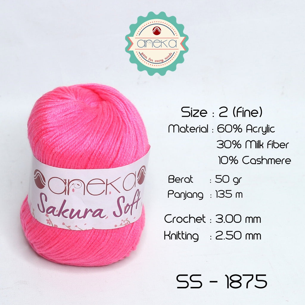 KATALOG - Benang Rajut Sakura Soft / Silk Cotton Milk Cotton Yarn Part 2