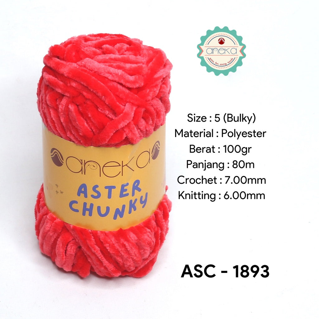 KATALOG - Benang Rajut Bludru Aster CHUNKY / Velvet Knitting Yarn