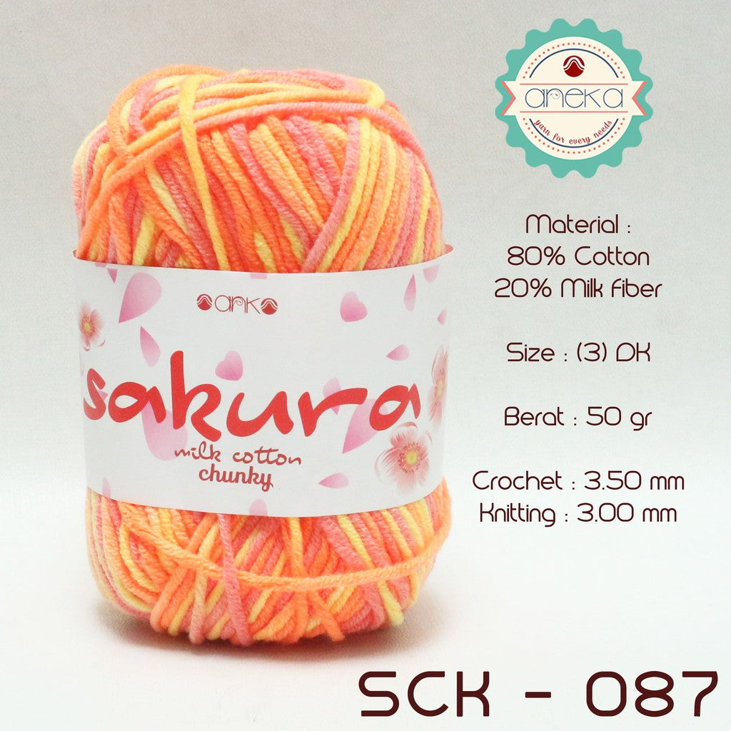 CATALOG - Sakura Milk Cotton Chunky Mix Sembur Mix Cotton Knitting Yarn PART 3