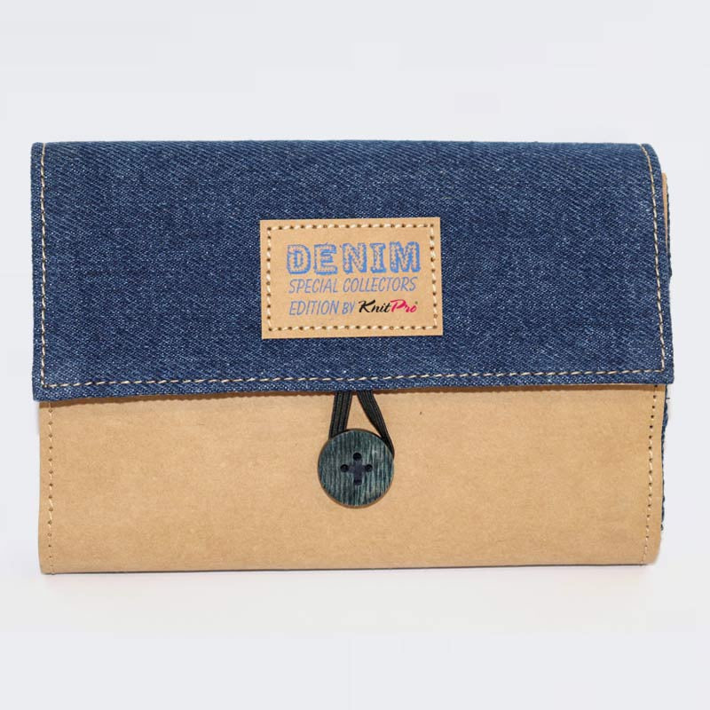 KnitPro - Denim / Indigo Wood Interchangeable Needle Set Ultra Short & Normal