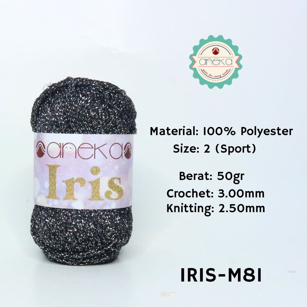 KATALOG - Benang Rajut Iris Glitter / Crochet Knitting Yarn