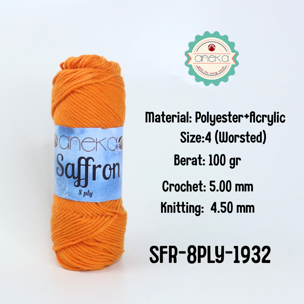 KATALOG - Benang Rajut Saffron 8 Ply / Crochet Knitting Yarn - Part 1