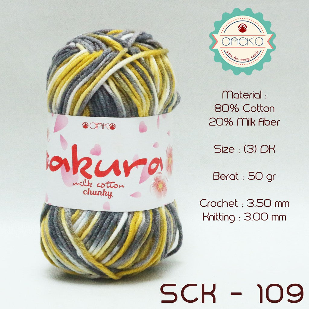 CATALOG - Sakura Milk Cotton Chunky Mix Sembur Mix Cotton Knitting Yarn PART 3